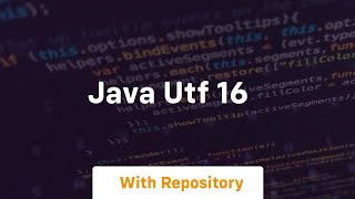 java utf 16