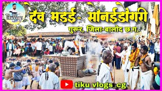 देव मड़ई सोनईडोंगरी / आंगा देव / चुल्हापथरा / गुरूर /बालोद / Dev_Madai sonaidongri /tikuvlogs_Cg