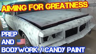 Bodywork & Prep For Spraying Candy Paint On A Car / Box Chevy Caprice LS Brougham Project Update