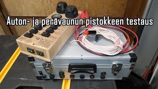 Omavalmisteiset perävaunun valojen ja auton perävaunupistokkeen testerit