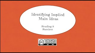 Identifying Implied Main Ideas