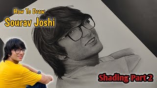 How To Draw Sourav Joshi Portrait Step By Step Drawing Tutorial | Its art adda 😊
