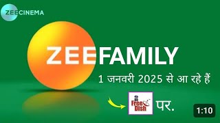 DD free dish zee family new channel launched!! DD free dish new update!!