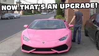 Barbie Upgraded Her Corvette To A Pink Lamborghini Huracan!