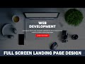 Creating a Full-Screen Landing Page with HTML & CSS Flexbox
