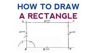 HOW TO DRAW RECTANGLE // QUADRILATERAL // USING PENCIL COMPASS