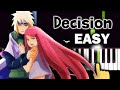 Naruto Shippuden OST - Decision (Minato and Kushina's Death theme) - EASY Piano tutorial