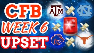 College Football *UPSET ALERT* & Top Parlays for Week 6