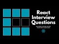 React Interview Questions | Machine Coding Round