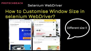 How to Customize window Size in Selenium WebDriver | Interview Question