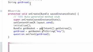 Android Application Development Tutorial 49 StartActivityForResult setup