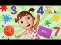 Learn shapes colours and numbers | Maths for pre-school and kindergarten Songs for Kids | @KikooClub