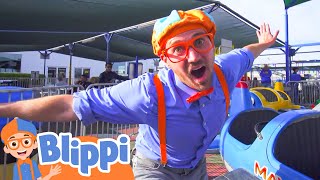 Lets go to an Amusement Park with Blippi!! | Blippi - Kids Playground | Educational Videos for Kids