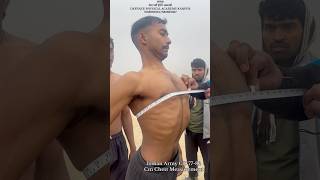 Indian Army GD 77-82 cm Chest measurement 😱#shortsviral #trendingvideo