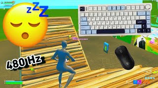 Aula F75 😴 1v1 Pandvil 🏆Satisfying Fortnite Keyboard Gameplay 🤩4K 360 FPS