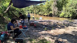 🏕️ Acampamento na beira do rio, almoço rústico e muito aventura, na trilha da onça 🐆🏕️