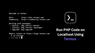 Run PHP Code on Localhost Using Termux