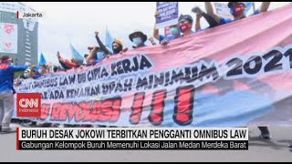 Buruh Desak Jokowi Terbitkan Pengganti Omnibus Law