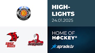 24.01.2025 - Highlights - Saale Bulls Halle vs. Hannover Scorpions