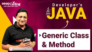 Generic Class in Java | Generic Method | Java for Developers | Java Collections | #Java #Lec98