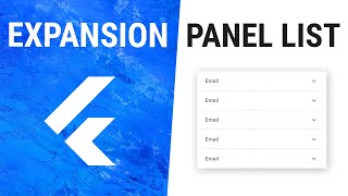 Flutter ExpansionPanelList Widget