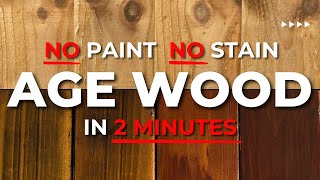 Quick & Easy Wood Aging Hack You Need to Try!