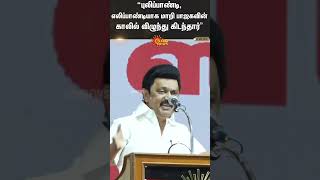 “புலிப்பாண்டி, எலிப்பாண்டியாக மாறி பாஜகவின் காலில் விழுந்து கிடந்தார்” - முதலமைச்சர் மு.க.ஸ்டாலின்