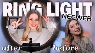 I bought 18'' RING LIGHT from NEEWER 📸 Unboxing and Setup