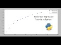 Nonlinear Regression in Python