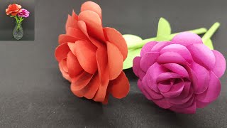 Blumen basteln mit Papier - Geschenke selber machen 🌸 DIY - how to make beautiful paper Rose