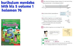 Menghitung Pembagian Bilangan Desimal Vol 1 Bab 5 Hal 76 Matematika ...