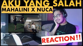 REACTION! MAHALINI X NUCA - AKU YANG SALAH (OFFICIAL MUSIC VIDEO) | Rizky Haeruman