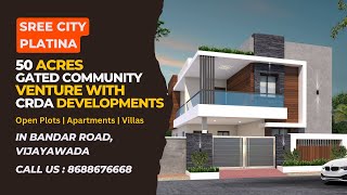 Open plots | Villas | Apartments | Gated community in Bandar Road | Vijayawada