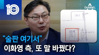 “술판 여기서” 이화영 측, 또 말 바꿨다? | 뉴스TOP 10