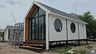 น็อคดาวน์คาเฟ่สไตล์ nordic House ขนาด 3.5×8 เมตร