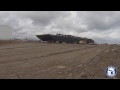 moran iron works durocher marine barge launch timelapse