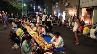 平成２７年度住吉神社例大祭　佃住吉講の記録　８月１〜２日　宮神輿 御霊入れの町の夜