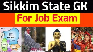 Sikkim GK | Sikkim GK For All Competitive Exams | Sikkim GK 2023 @StateZob1987