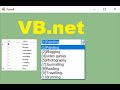 VB.net tutorial: how to display items and their values together from SQL server in combobox