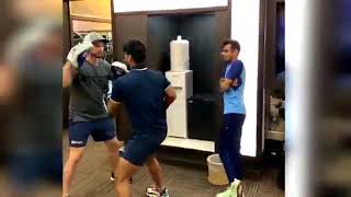 funny moment yuzvendra chahal when Rishab pant doing punch practice