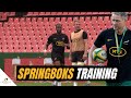 Springboks Ellis Park Training ahead of their epic clash against All Blacks