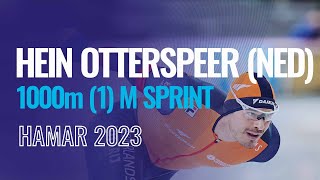 Hein OTTERSPEER (NED) | Winner | 1000m (1) M Sprint | Hamar | #SpeedSkating