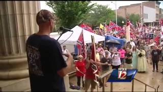 A rally over a Confederate monument in Alamance county brings thousands out to the courthouse