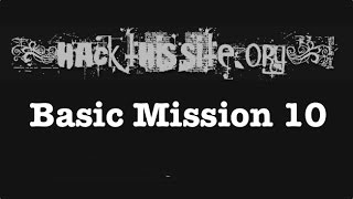 ICanHasHacked : Site tutorial - HackThisSite: Basic mission 10
