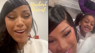 "We're Homeless" Cardi B's Daughter Kulture Promotes Mommy's Album Harder Than Her! 💽