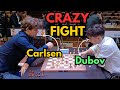 The crazy Magnus Carlsen vs Daniil Dubov street fight | Tata Steel Chess India 2024