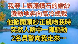 【大結局】《BB被搶後》第11集：我穿上鑲滿鑽石的婚紗，激動地奔向高冷總裁，他掀開頭紗正親吻我時，突然人群中一陣騷動，2名員警向我走來……#婚姻#情感故事#甜寵#故事#小說#霸總