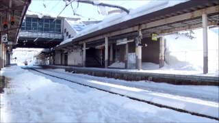 大幅遅延！あけぼの上野行　朝の上越線六日町駅