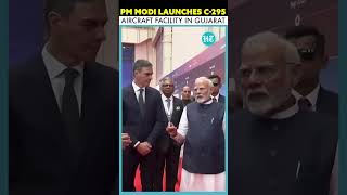 PM Modi \u0026 President Sanchez Inaugurate TATA Aircraft Complex In Gujarat's Vadodara