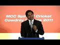 kumar sangakkara the lahore attack mcc spirit of cricket cowdrey lecture 2011